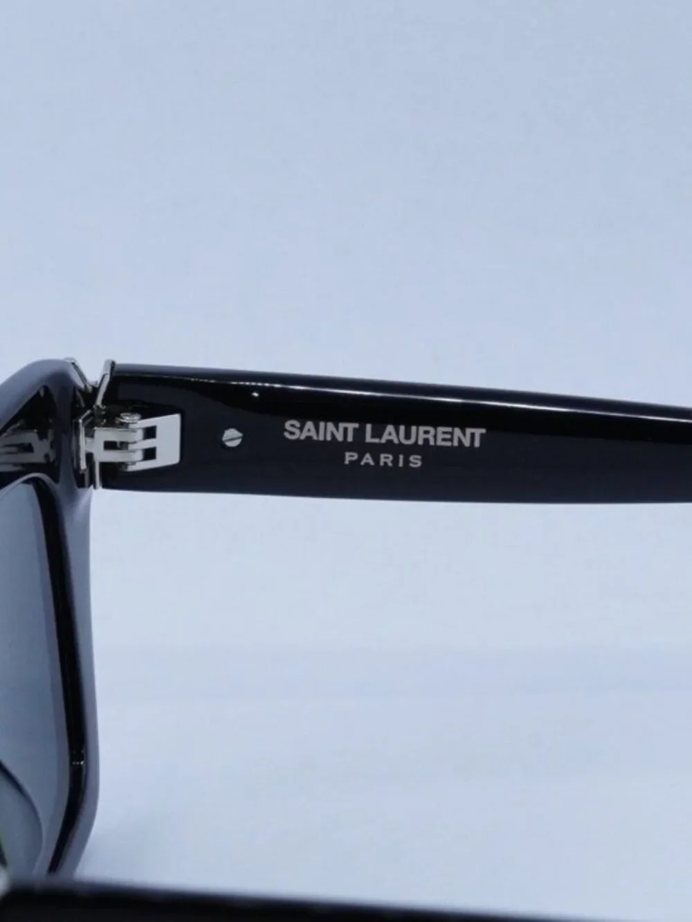 Saint Laurent SLM131 001 Rectangle Unisex Sunglasses - Black